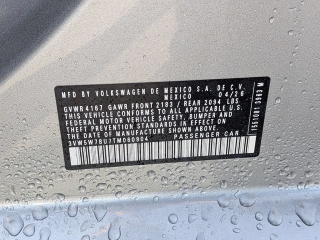 New 2026 Pyrite Silver Metallic Volkswagen 1.5T S image 18